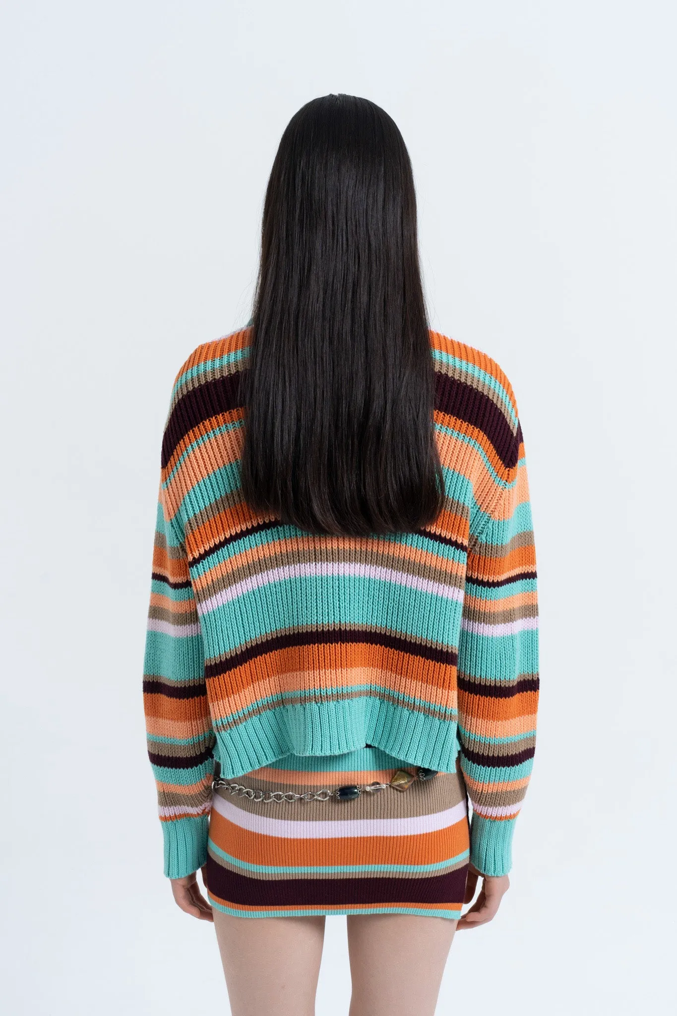 Stripe Standard Sweater in Multi