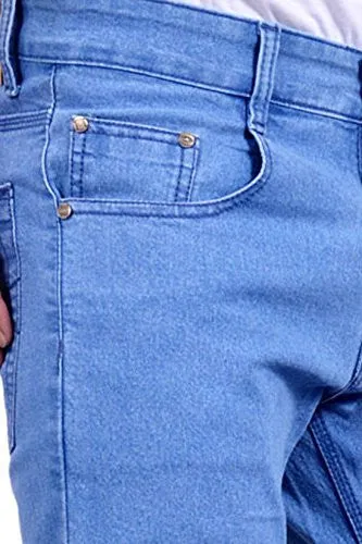 Studio Nexx Men's Denim Regular Fit Jeans (Light Blue, Size - 38)