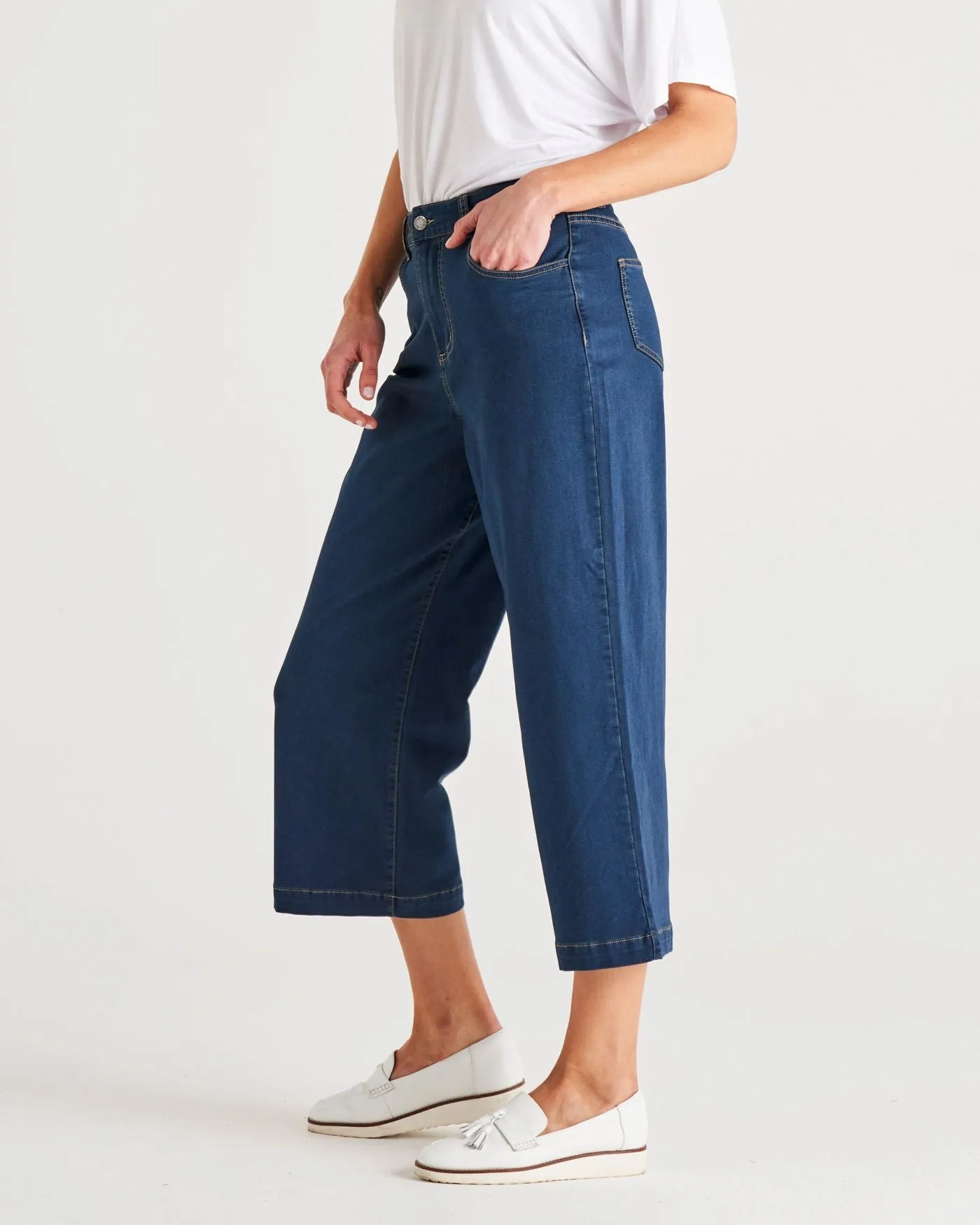 Tabitha Crop Jean - Indi Washed