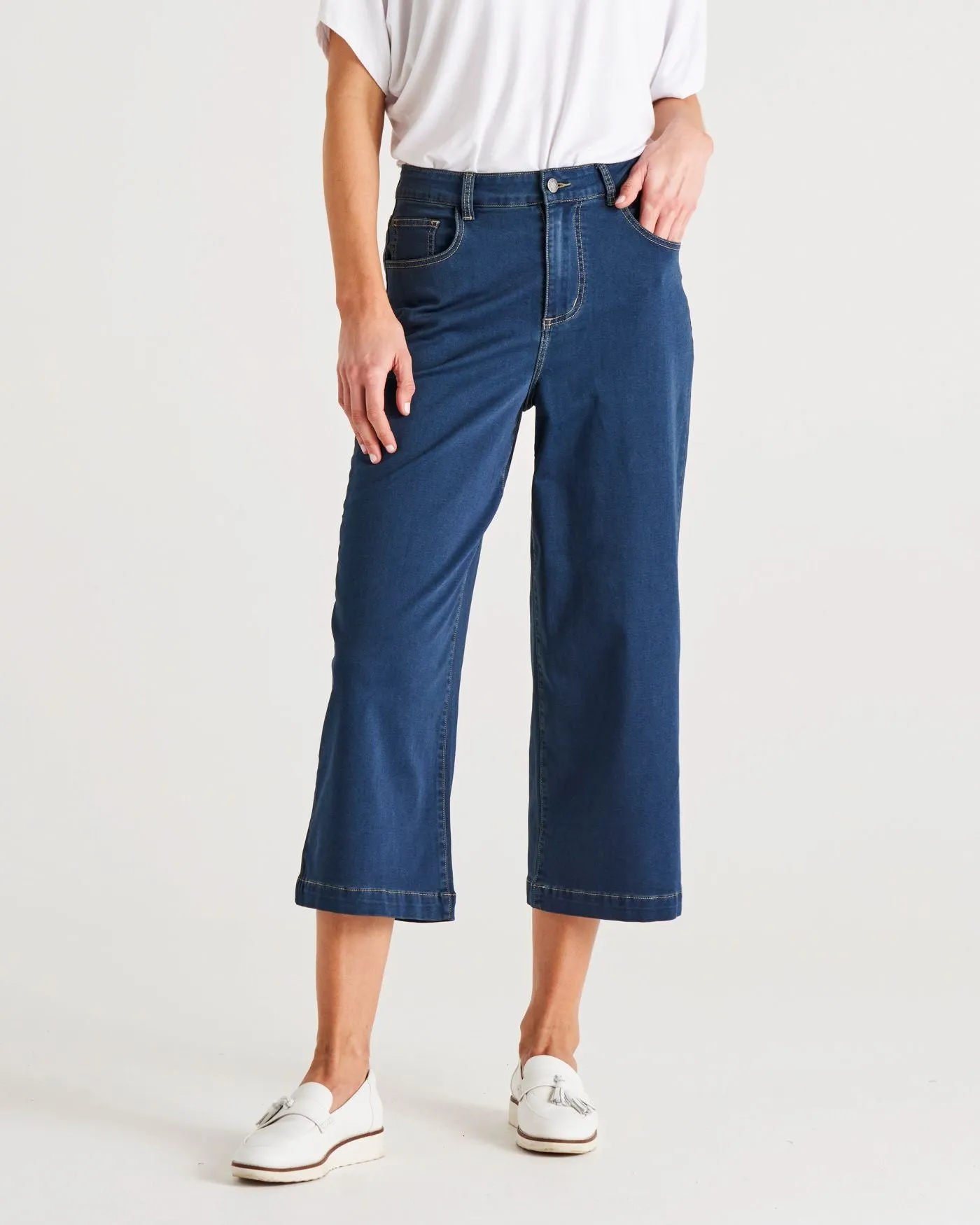 Tabitha Crop Jean - Indi Washed