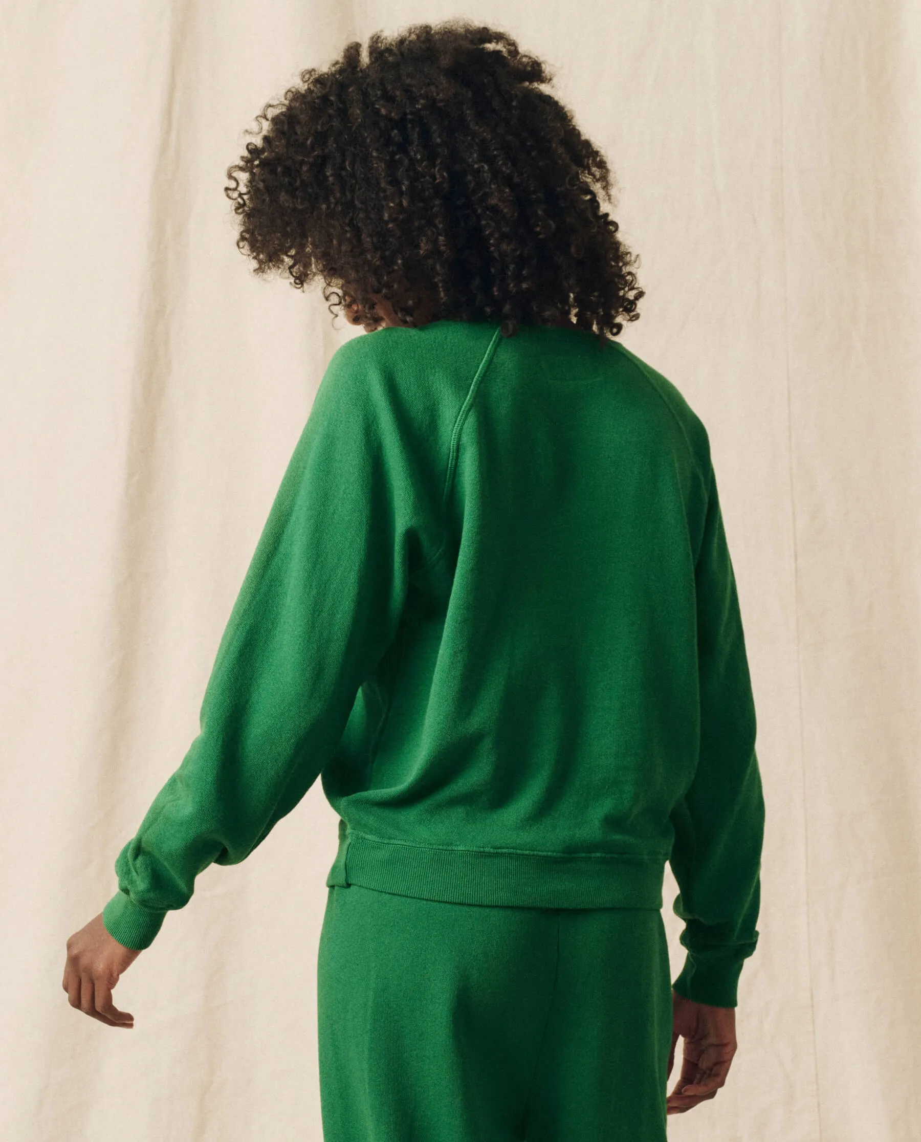 The Shrunken Sweatshirt. Solid -- Holly Leaf