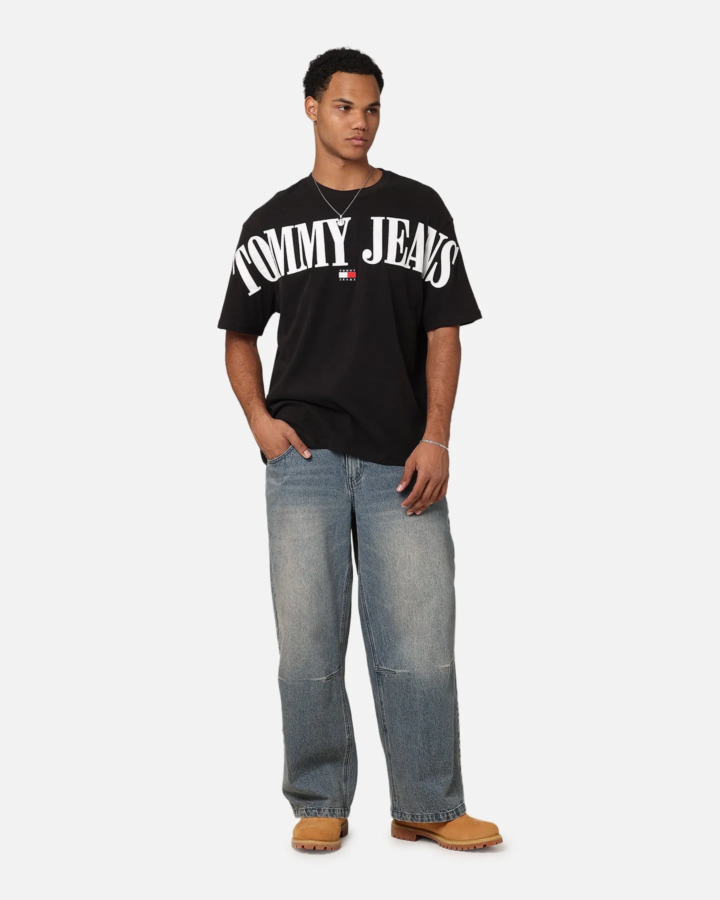 Tommy Jeans TJM OVZ Badge TJ T-Shirt Black