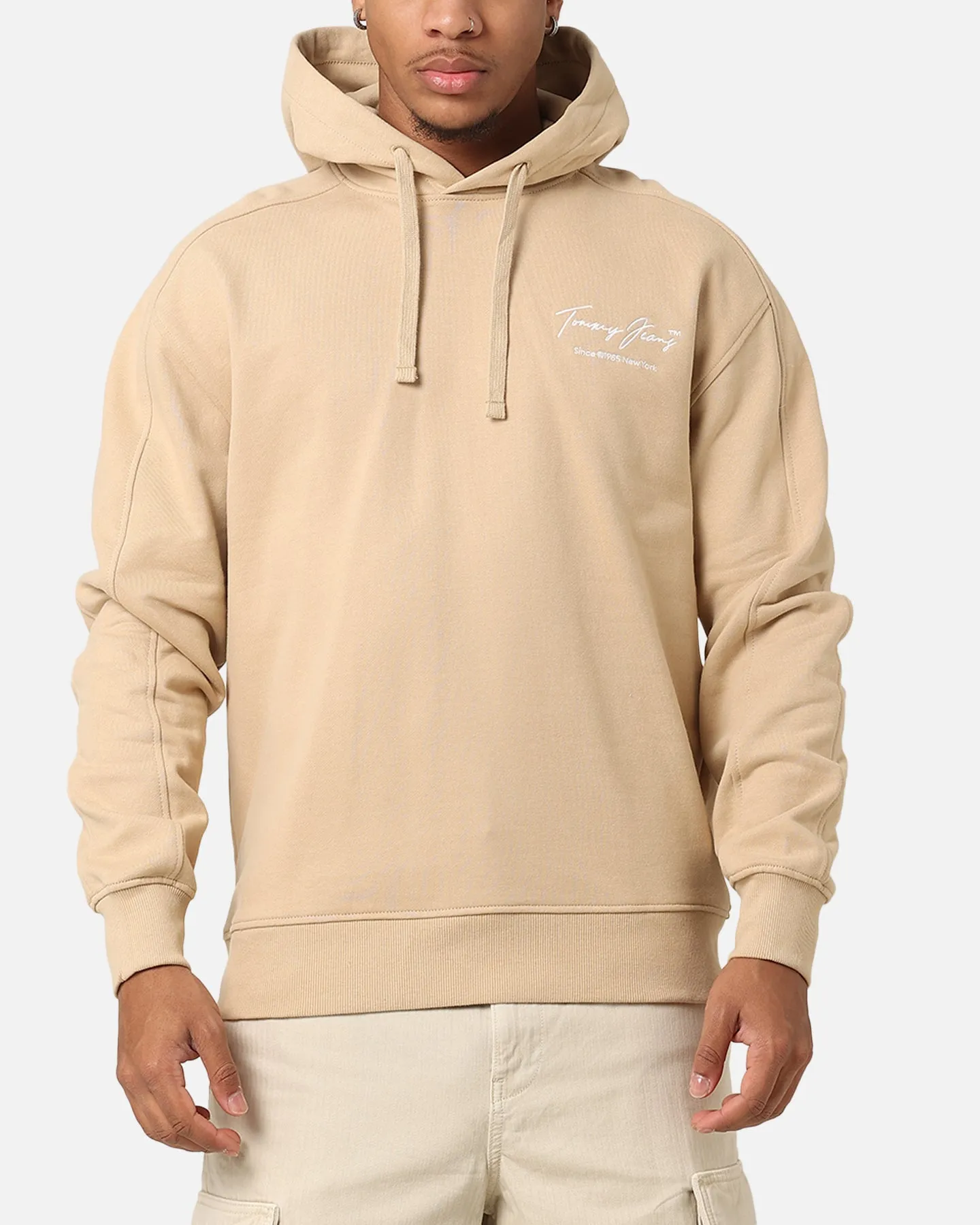 Tommy Jeans TJM Relax Washed DNA Hoodie Gentle Gold