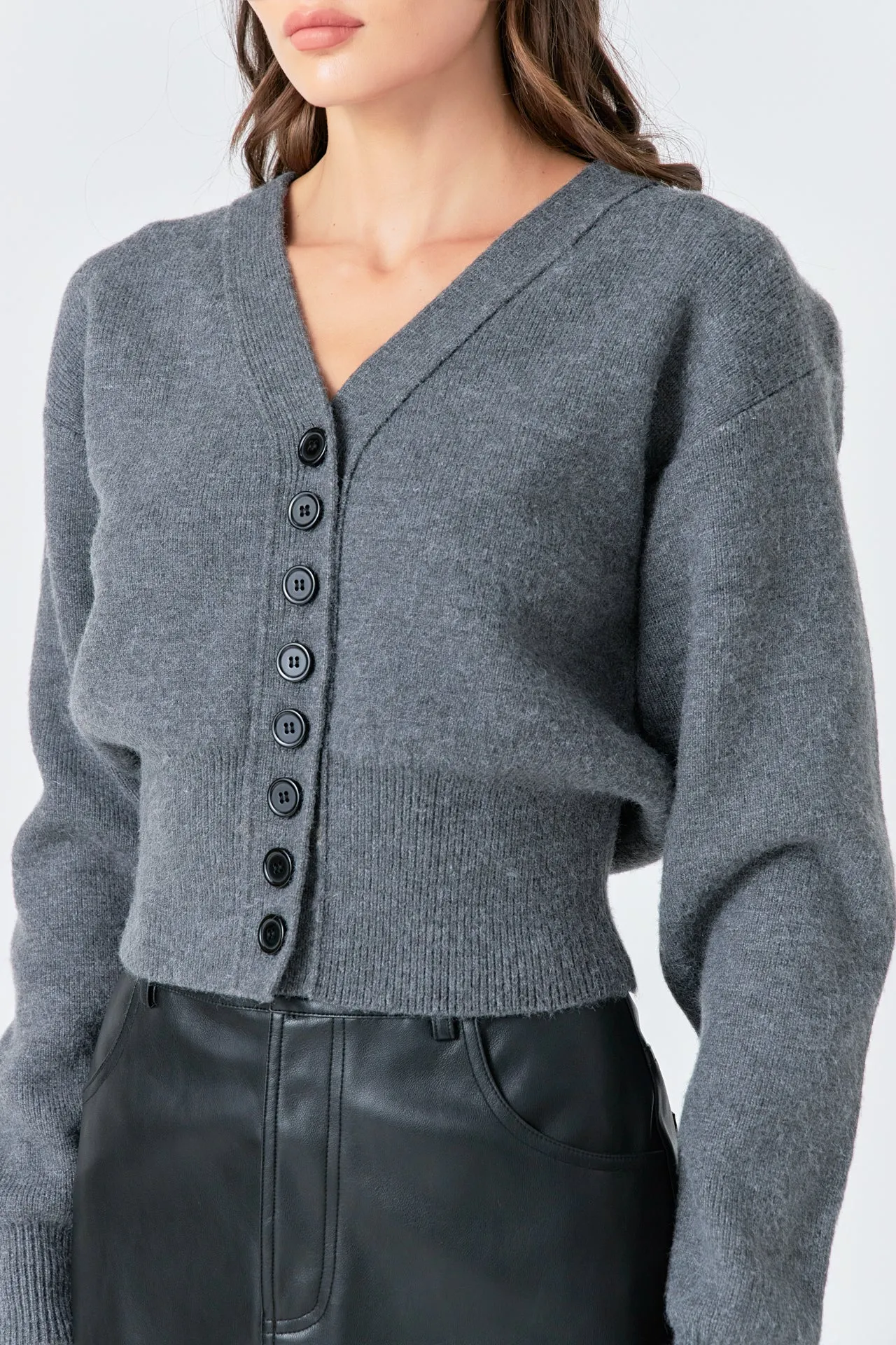 V-neck Detailed Cardigan