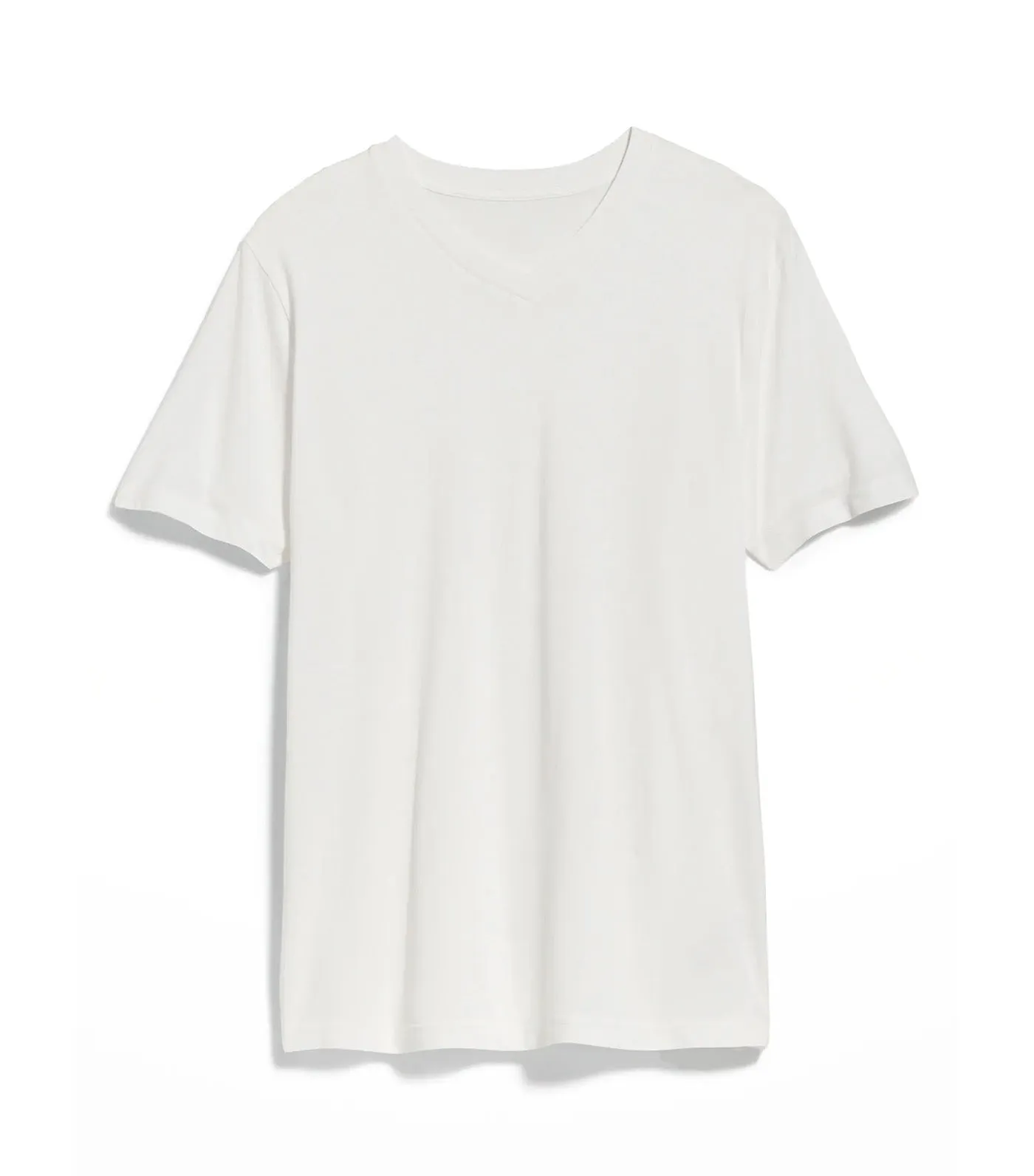 V-Neck T-Shirt For Men Calla Lily White