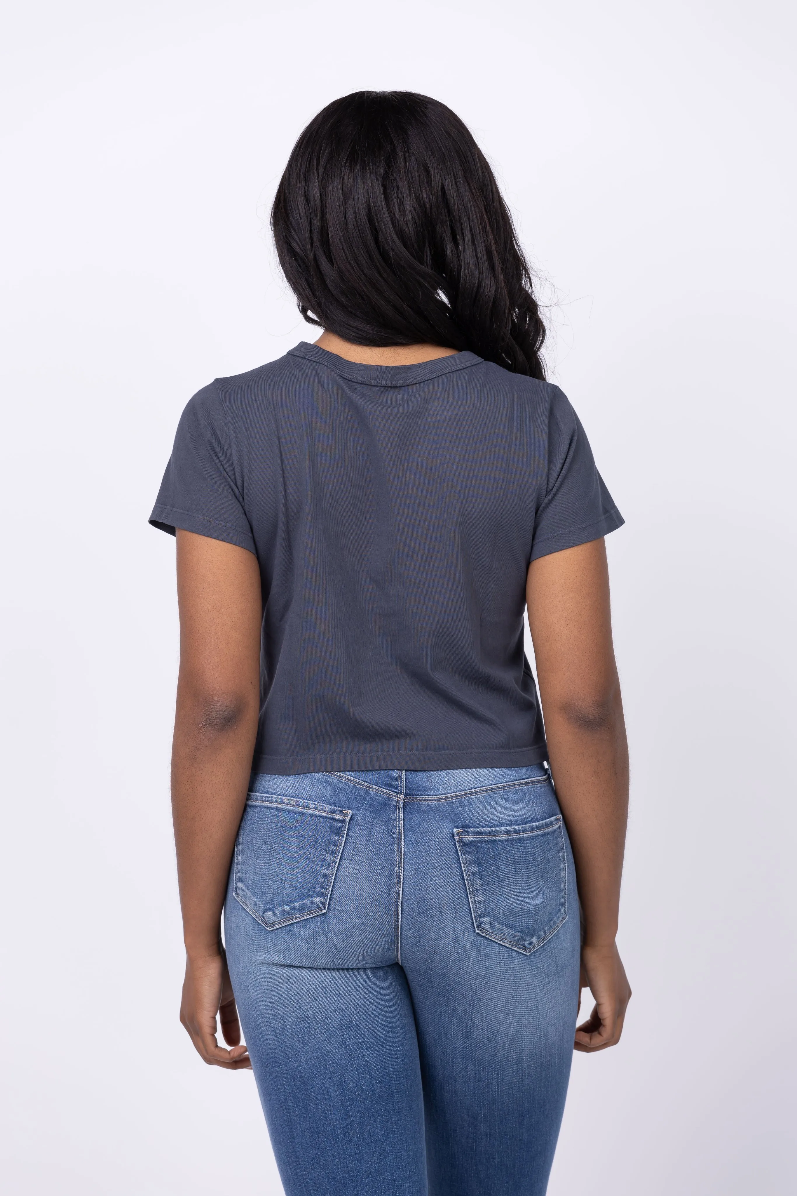 Velvet By Graham & Spencer Tinsley Top in Ash