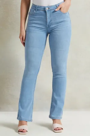 Women Blue Flared Jeans