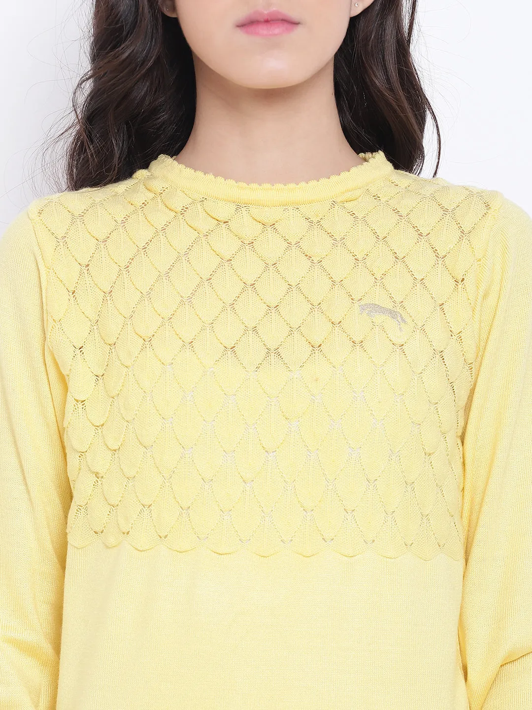 Women Yellow Casual Sweaters