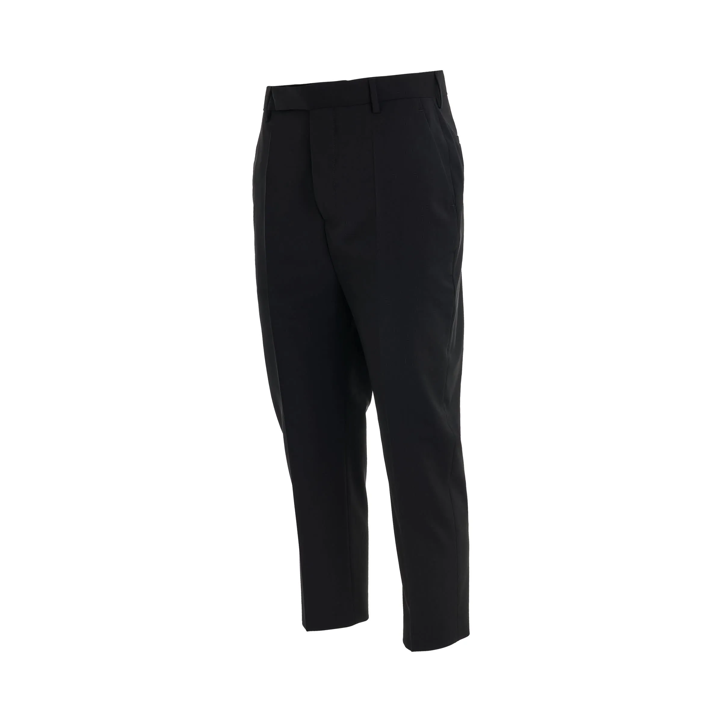 Wool Astaires Cropped Pants in Black